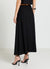 Long flared skirt in a solid colour