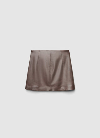 Gonna-pantalone plissé con fibbie