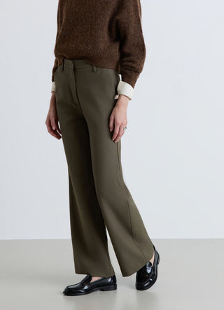 Plain-coloured palazzo trousers