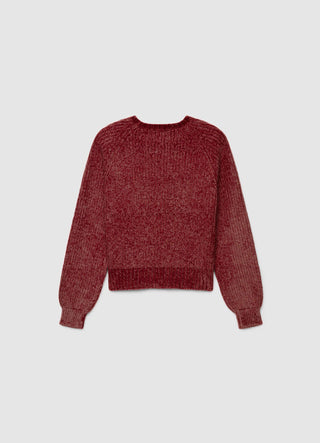 Pull à col rond avec manches raglan
