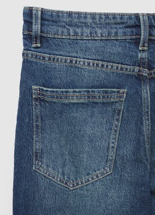 Solid colour flare jeans
