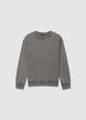 Unifarbener Oversize-Rundhalsausschnitt-Sweatshirt - S