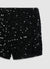 High-waisted shorts with sequins