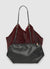 Shopper με εφέ γούνας και εσωτερική θήκη pouch