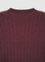Maglia crop a trecce girocollo