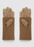 Gloves with long ribbed cuff