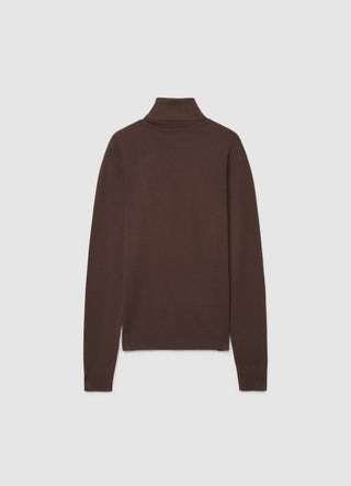Plain-colour turtleneck jumper