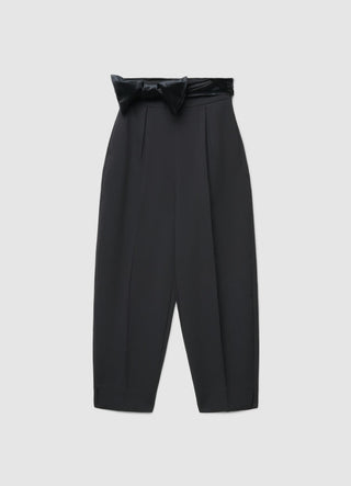 Pantalon ballon avec ceinture à nouer