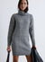 Robe en maille col roulé avec motif torsadé