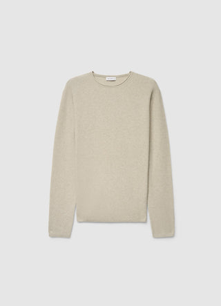 Lightweight plain crew neck jumper