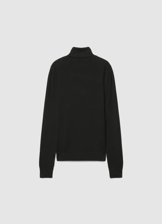 Uni-farbener Rollkragenpullover