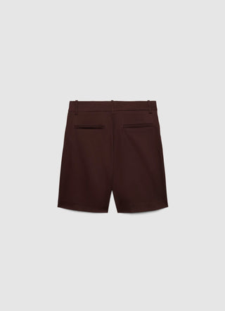 Shorts bermuda sartoriali a tinta unita