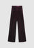 Straight-cut plain corduroy trousers