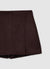 Suede-effect miniskirt with side zip