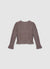 Sweater with cable knit and ruffles