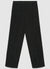 Pantaloni straight a coste con risvolto e vita elasticizzata