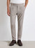 Pantaloni slim con cintura alta e tasche alla francese