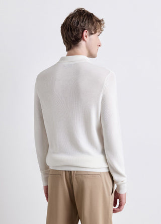 Ribbed polo shirt