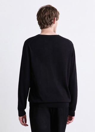 Maglia serafino con bottoni