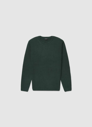 Solid colour crew neck jumper