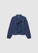 Blusa in pizzo con fiocco al collo - XS