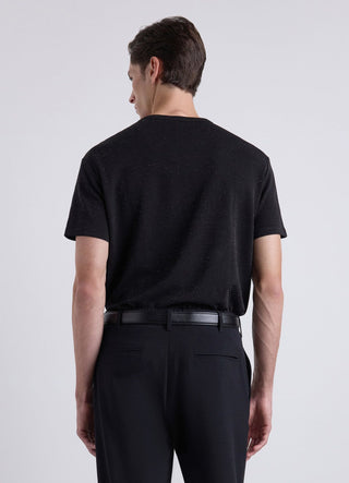 T-shirt girocollo effetto luccicante