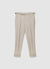 Pantaloni slim con cintura alta e tasche alla francese