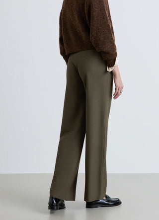 Plain-coloured palazzo trousers
