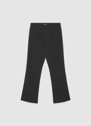 Solid colour flare trousers