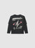 Double-sleeve oversize T-shirt with print