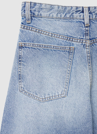 Low-rise wide-leg jeans