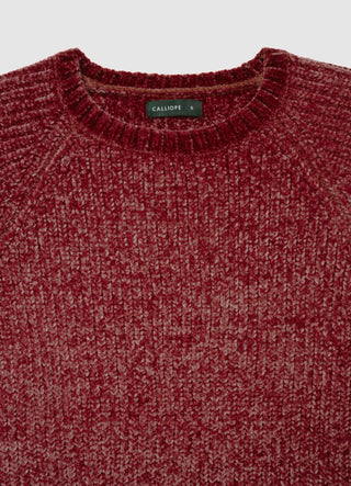 Pull à col rond avec manches raglan