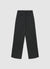 Wide-leg straight trousers with belt