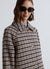 Cappotto monopetto a quadri