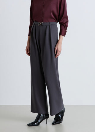 Pantaloni palazzo con cintura