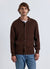 Ribbed knit cardigan with buttons
