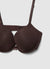 Padded push-up bra in a solid colour