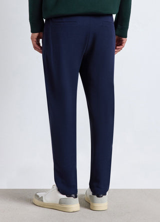 Pantaloni ginnici lunghi in piqué con coulisse
