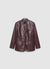 Single-breasted solid colour oversized jacket