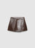 Gonna-pantalone con lavorazione intrecciata