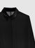 Shirt with concealed button placket and jewel button