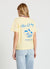 T-shirt con scritta e ricamo