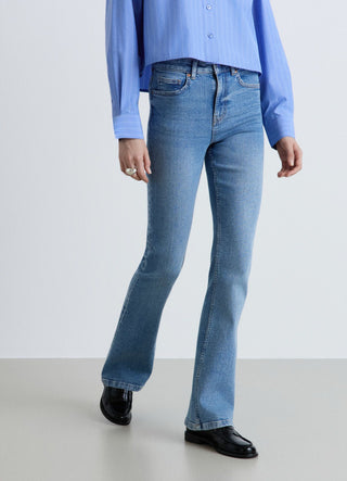 Mid-rise bootcut jeans