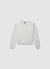 Plain solid-colour crew neck sweatshirt
