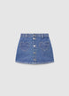 Mini denim skirt with heart-shaped pockets - 3-4