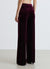 Straight-cut plain corduroy trousers