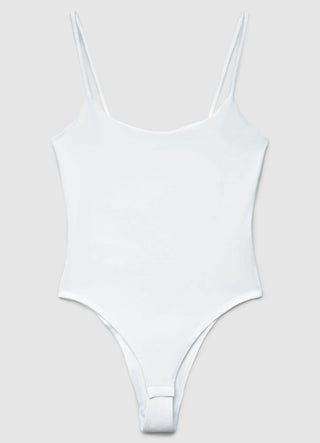 Solid colour bodysuit with thin straps