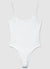 Solid colour bodysuit with thin straps