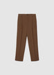 Trousers with pleats and elasticated waistband - XS