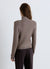 Ribbed cardigan with zip and collar